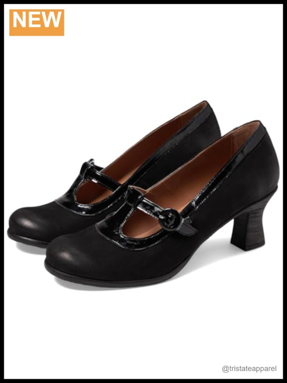 Faux Leather Kitten Heel T-Strap Mary Jane Oxford Loafers Work Pumps